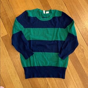 Moth sweater. Size S/P. Navy and green.